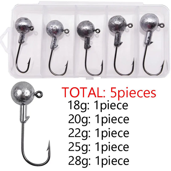 MrLurion all kinds of fishing hooks , wholesale jig head hook for fishing lure soft baits , trout bass pike perch fishing hooks