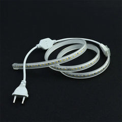LED Strips Light 220V SMD2835 IP67 Waterproof Flexible Rope Lamp 120Leds/M High Brightness Outdoor Indoor Tape Decor EU Plug