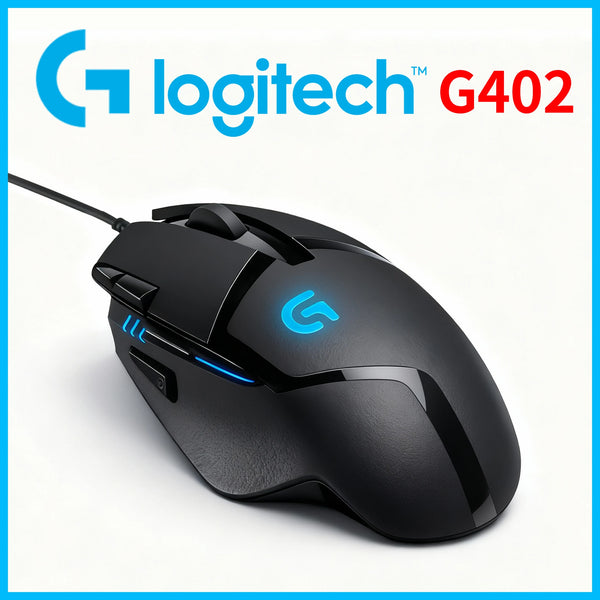 Logitech G402 Programmable Gaming Mouse, Anti-Slip and Sweat-Resistant, High Precision, Essential for PUBG and LOL Beginners