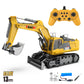 1/18 RC Excavator Alloy Electric Toy Spray with Light 15/13/12 Channel Kids Simulation Remote Control Car RC Truck Toys for Boys