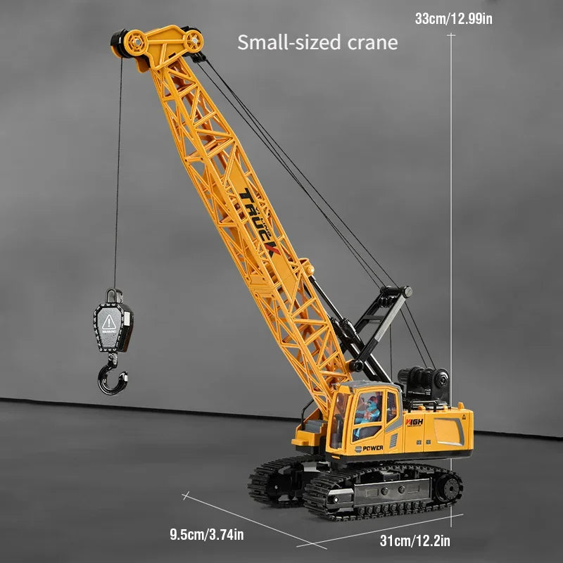 Big Rc Truck Alloy Crane 2.4G Remote Control Truck 9Ch 11Ch 13Ch 15Ch Spray Toy Radio Controlled Engineering Vehicle Excavator