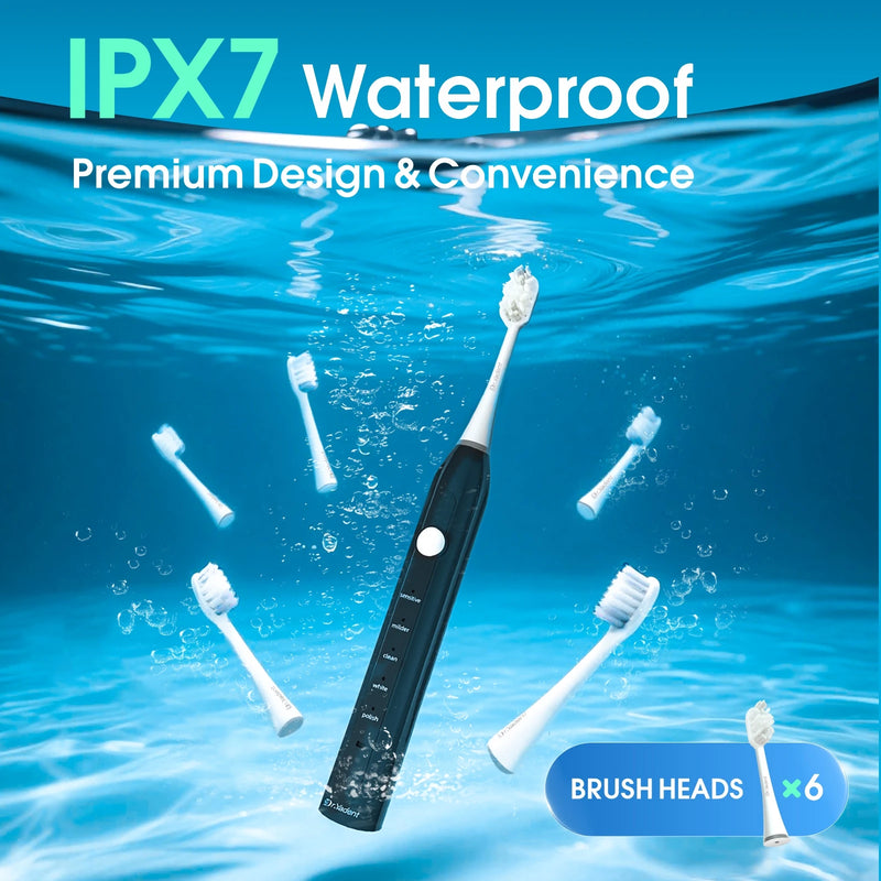Dr.Yadent Electric Toothbrush Oral Toothbrush for Sensitive Gum 5 Modes IPX7 45Days Battery Life TypeC Charging Valentine's Gift