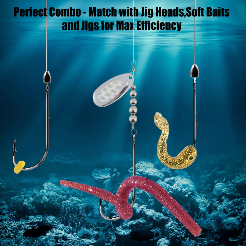 9KM Baitholder Fishing Hooks Sea Barbed Long Shank Beak Hook Live Bait Holder Fishing Worm Hooks Saltwater Accessories Tackle