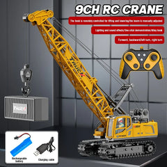 Big Rc Truck Alloy Crane 2.4G Remote Control Truck 9Ch 11Ch 13Ch 15Ch Spray Toy Radio Controlled Engineering Vehicle Excavator