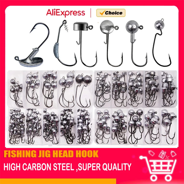 MrLurion all kinds of fishing hooks , wholesale jig head hook for fishing lure soft baits , trout bass pike perch fishing hooks