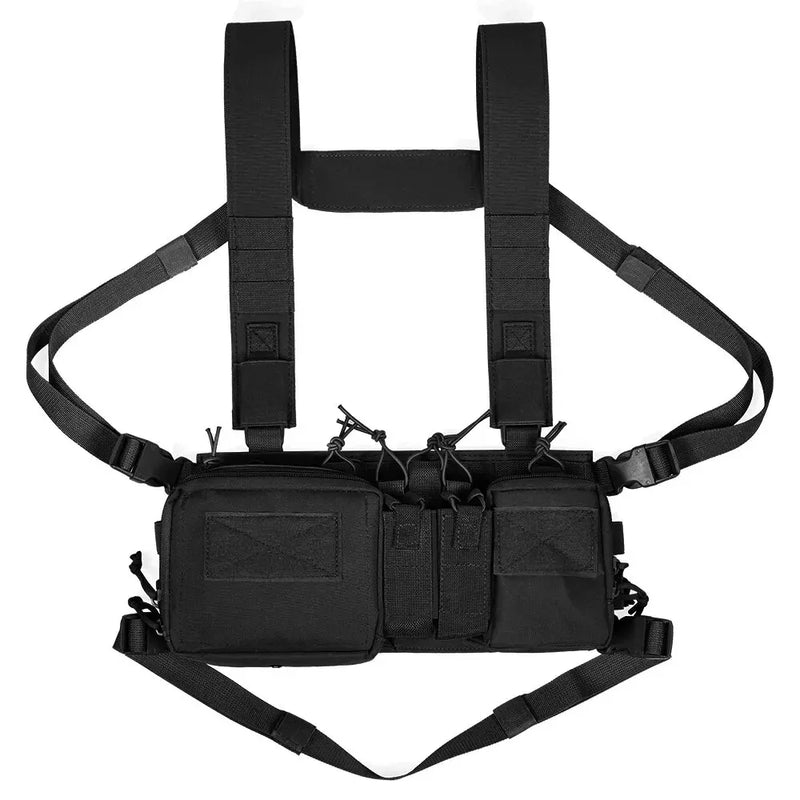 Tactical Vest CS Match Wargame Military Gear Pack Outdoor Camping Nylon Chest Rig Vest Fit Airsoft Hunting Apparel Accessories