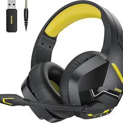 BINNUNE Dual Wireless Gaming Headset with mic for PC PS4 PS5, Bluetooth Gaming Headset  for Laptop Computer, Gaming Headphones