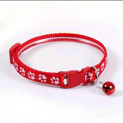 Colorful Adjustable Cat Collar with Bell