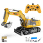 1/18 RC Excavator Alloy Electric Toy Spray with Light 15/13/12 Channel Kids Simulation Remote Control Car RC Truck Toys for Boys