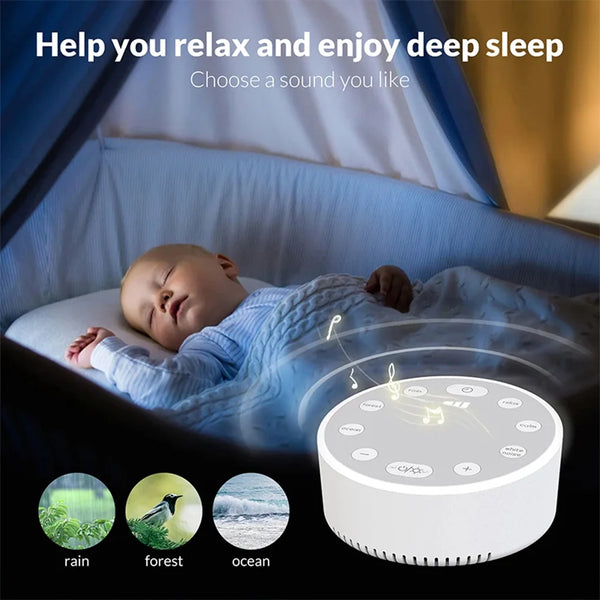 Intelligent Speaker White Noise Sleep Music Sound Adjustment Mood Sleeping Aid With Ambient ABS White Noise Machine