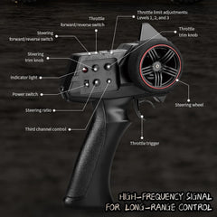 1/18 RC Climbing Car 4WD Off-road Remote Control Vehicle RTR Rock Crawler Big-wheel 4x4 Electric Truck Model Toys for Kids