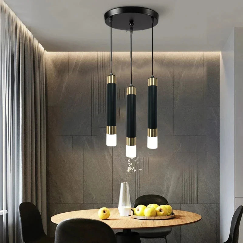 Delicate Minimalist Led Pendant Lights Hanglamp Drop Light for Restaurant Bar Kitchen Dining Room Staircase Chandelier Lamps
