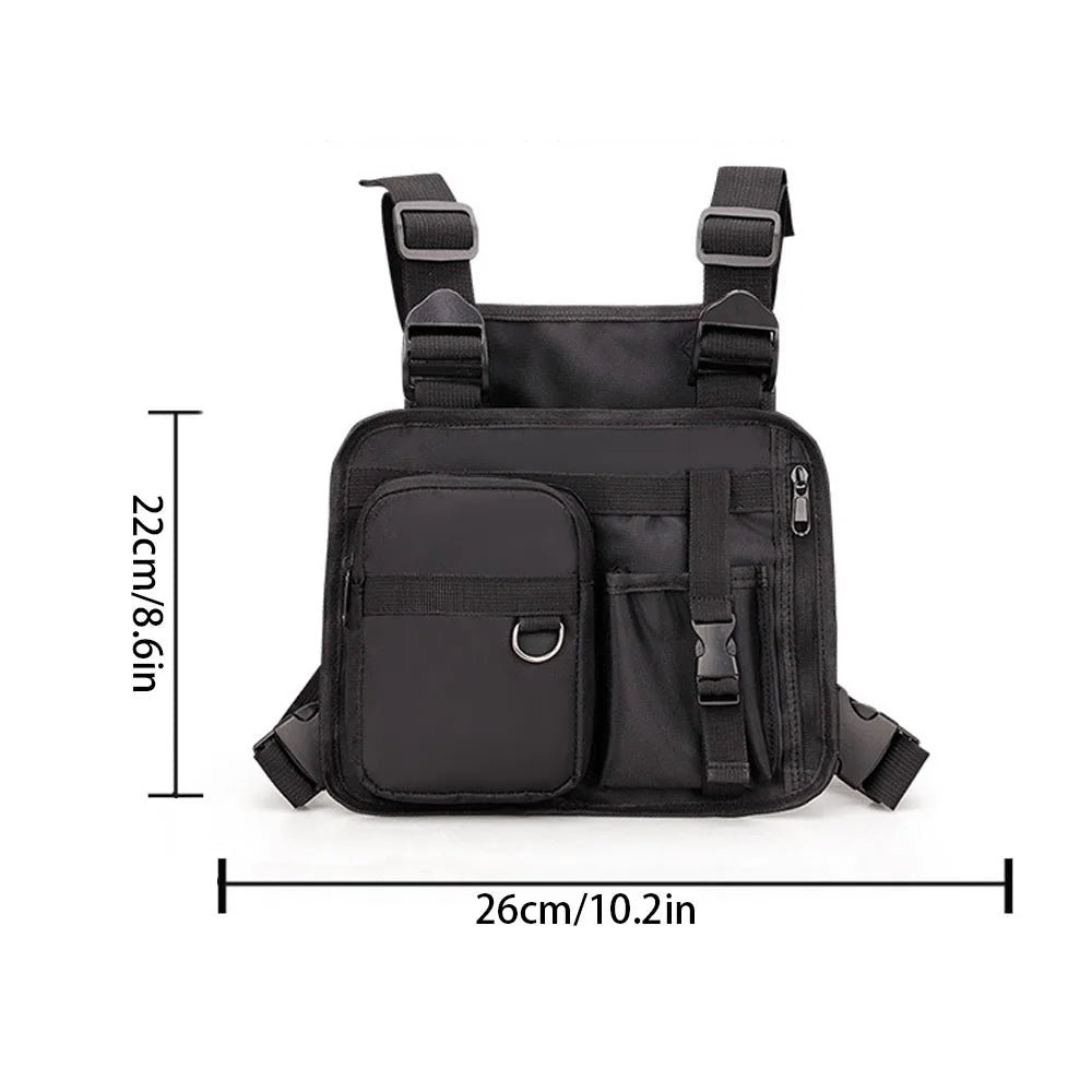 Tactical vest backpack, outdoor sports bag, cycling bag, multifunctional off-road vest bag, backpack, chest bag