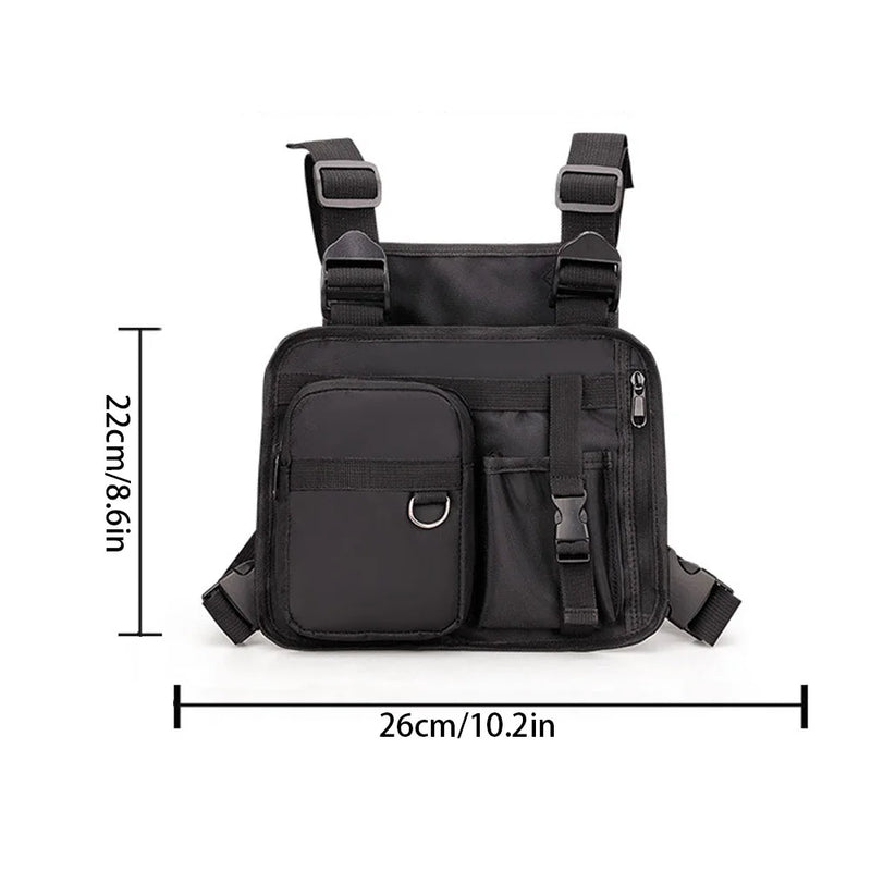 Tactical vest backpack, outdoor sports bag, cycling bag, multifunctional off-road vest bag, backpack, chest bag