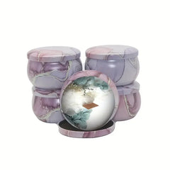 12pcs 4oz Candle Tins With Lids, Round Metal Candle Jars Kit For Loose Candles, Used For DIY Storage, Candle Making Supplies,