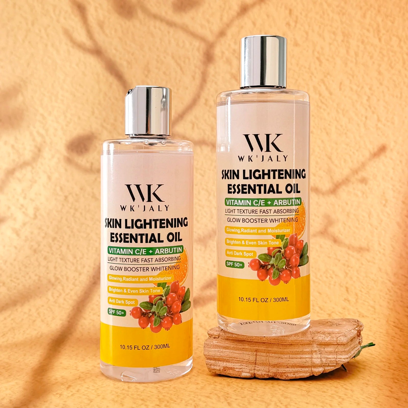 WK JALY Whitening Body Oil, Remove Dark Spots, Glow Booster, Smooth, Clean Skin, Deep Moisturizing, With Jojoba Oil, Arbutin