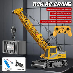 Big Rc Truck Alloy Crane 2.4G Remote Control Truck 9Ch 11Ch 13Ch 15Ch Spray Toy Radio Controlled Engineering Vehicle Excavator