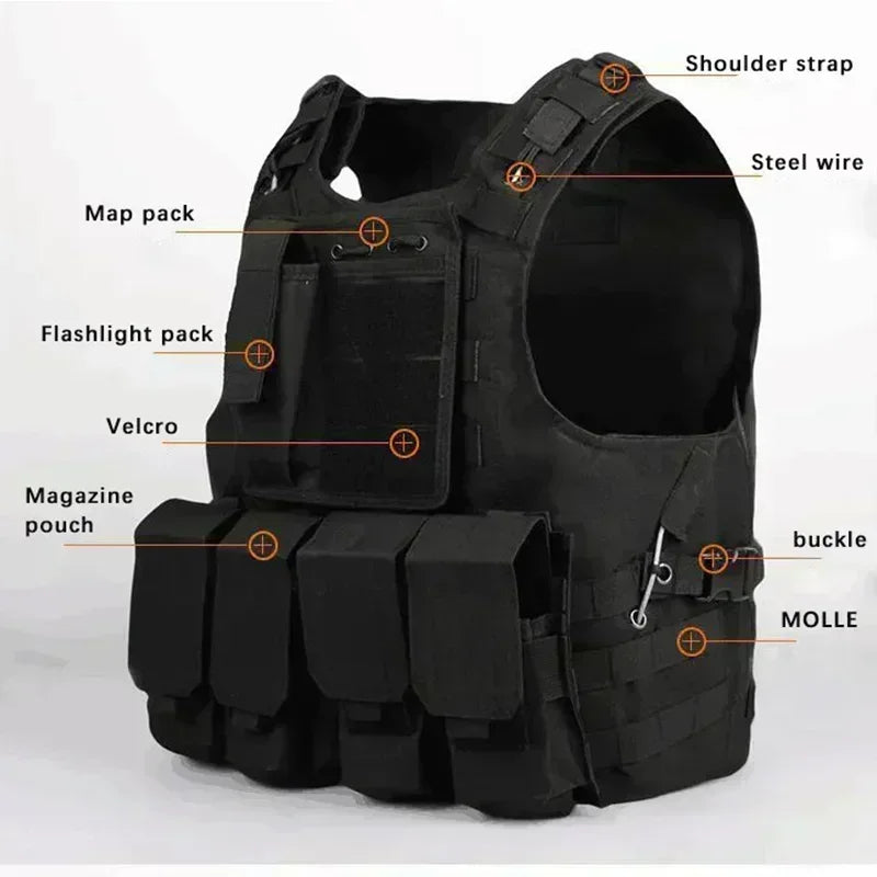 Tactical Vest Kid Combat Training Assault Plate Carrier Outdoor Hunting Airsoft CS Hunting Sport Protection Vests Hunting Vests