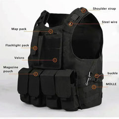 Tactical Vest Kid Combat Training Assault Plate Carrier Outdoor Hunting Airsoft CS Hunting Sport Protection Vests Hunting Vests