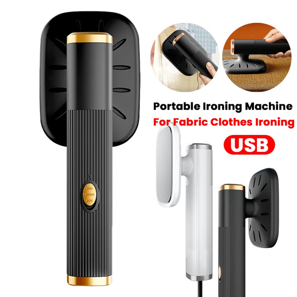 Handheld Iron Steamer 360° Ironing Dry & Wet Steam Iron USB Powered Electric Ironing Machine for Fabric Clothes Ironing