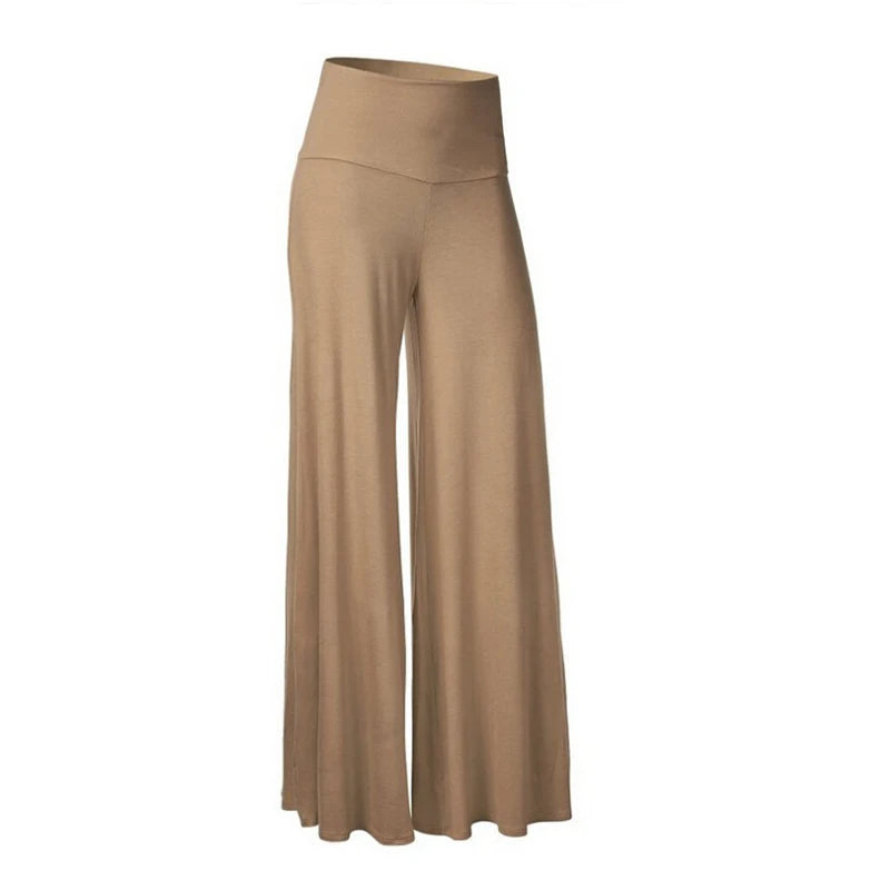 Women's Soft Wide Leg Pants Spring Summer Thin Stretch High Waist Palazzo Pants Korean Casual Pants Loose Oversize Floor Pants