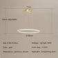 Nordic Simple Round Ring Led Chandeliers Lighting Living Dining Room Lustre Circle Pendant Lights Bedroom Hanging Lamps Fixtures