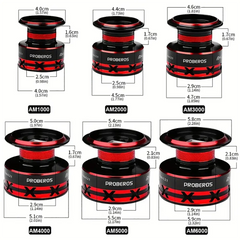 PROBEROS Fishing Reel 5.2:1 1000-6000 Max Drag 9KG Spinning Reels Metal Spool Reel drag fishing reel,Fishing Accessories