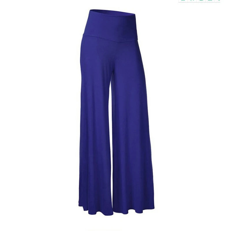 Women's Soft Wide Leg Pants Spring Summer Thin Stretch High Waist Palazzo Pants Korean Casual Pants Loose Oversize Floor Pants