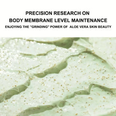 SUYARUN Aloe Vera Body Scrub Exfoliator - Natural Deep Cleansing, Hydrating for Sensitive Skin, Spa Quality Soft Smooth Skin.