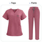 Niaahinn Scrubs Uniforms Sets Nursing High-quality Medical Uniform Wholesale Nurse Hospital Workwear Short Sleeved Top Pants Set