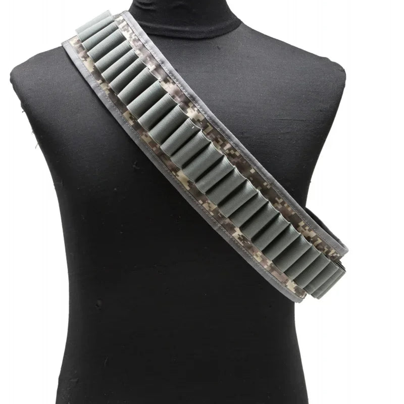 30 Round Shell Holder Belt Training Hunting Accessories Outdoor Sports 12 Gauge 12GA Ammo Bandolier Cartridge Waist Belts