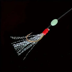 Fishing String Hook Bait Equipment - Durable High Carbon Hook and Vibrant Luminous Beads, Seductive Salty Fishing Set Herring, Snapper, Marluowei, Flat Head, Herring, and Thrilling Shark Adventure