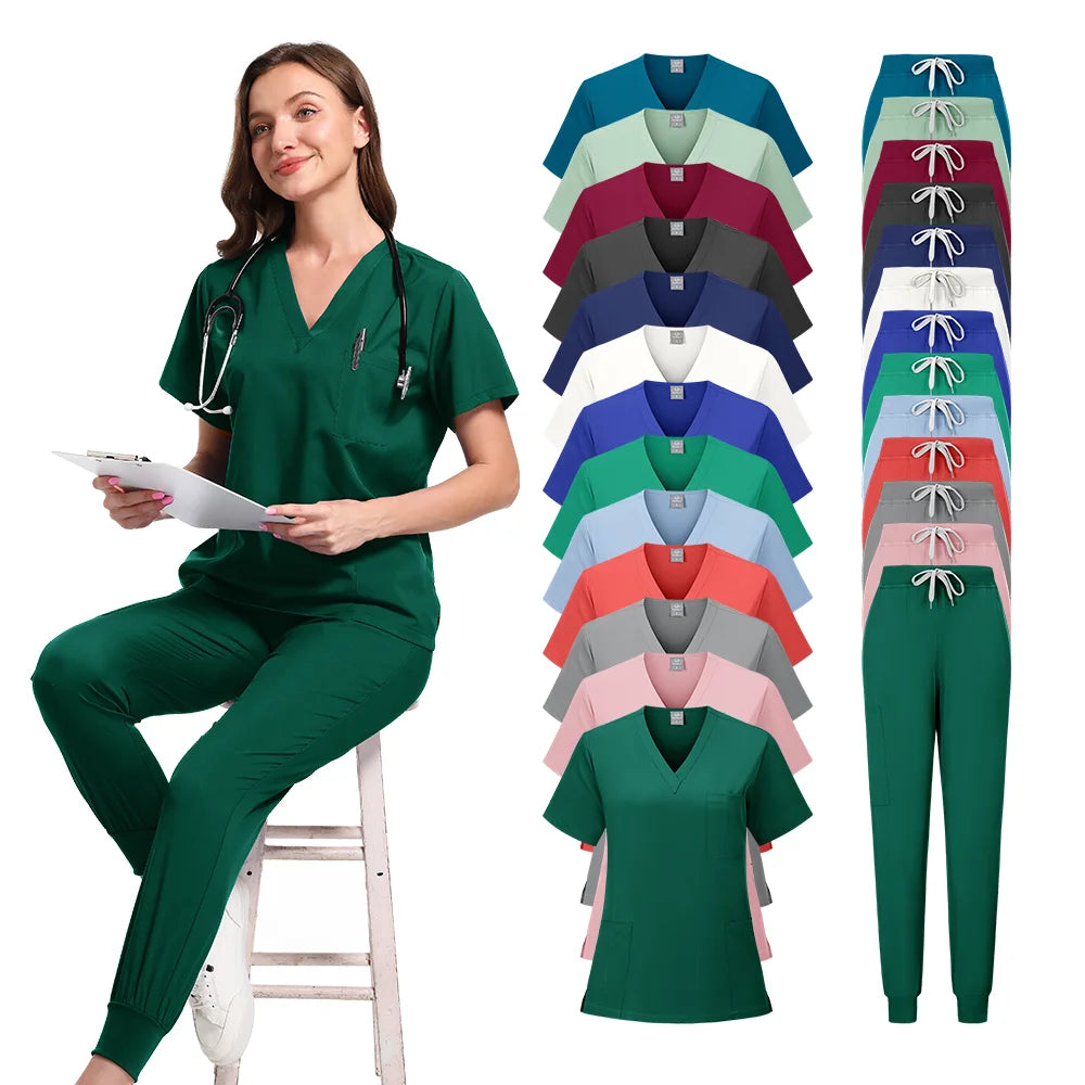 Most Popular Women’s Surgical Scrubs Fig Scrubs Clinical Uniform Woman Dentist Aesthetic Uniforms Man Nurse Accessories Clothes
