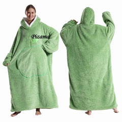 Sweatshirt Women Plus Size Clothes Blue Extra Long Winter Warm Tv Blankets Wearable Sherpa Oversized Hoodies Winter Clothes