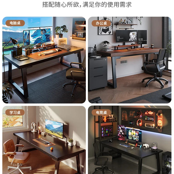 Gaming Desk, Carbon Fiber Computer Desk, Office Home Games, Desktop Desk