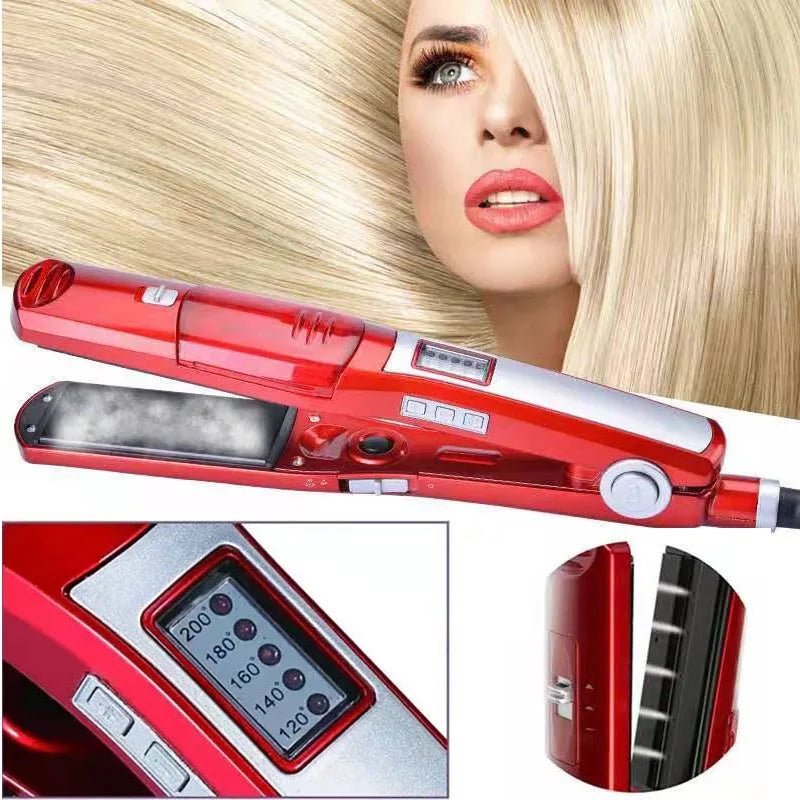 Steam Flat Iron Hair Straightener Professional Hair Curler Titanium Ceramic Hair Straighting Curling Iron Hair Care Styling Tool