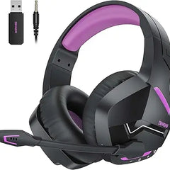 BINNUNE Dual Wireless Gaming Headset with mic for PC PS4 PS5, Bluetooth Gaming Headset  for Laptop Computer, Gaming Headphones