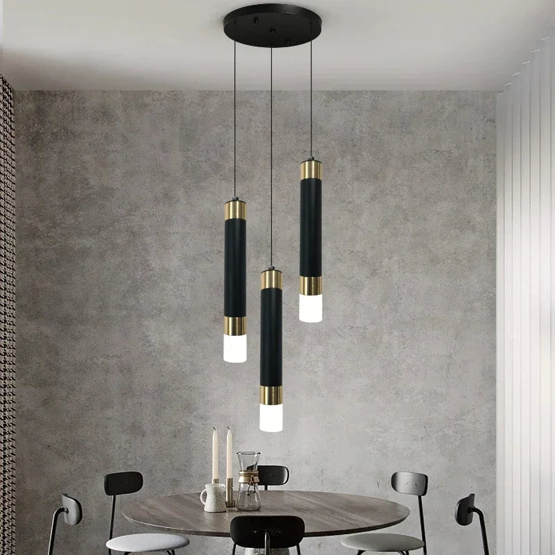 Delicate Minimalist Led Pendant Lights Hanglamp Drop Light for Restaurant Bar Kitchen Dining Room Staircase Chandelier Lamps