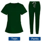 Short Sleeve Scrubs Surgical Nursing Uniforms Nurse Women V-neck Pocket Workwear Dentist Medical Uniforms Men Clinic Scrub Suit