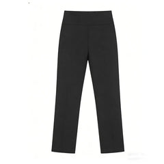 Women's High-waist Wide-leg Pants Solid Color Casual Pants Spring And Summer Fashionable Comfortable Trousers For Daily Wear