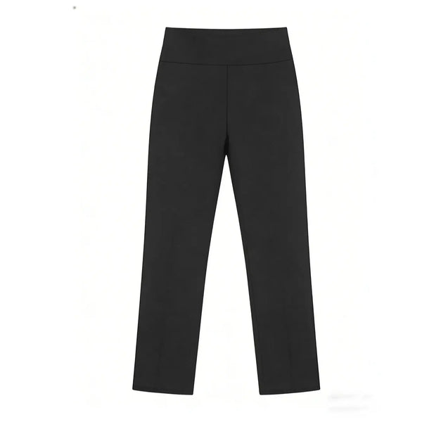 Women's High-waist Wide-leg Pants Solid Color Casual Pants Spring And Summer Fashionable Comfortable Trousers For Daily Wear