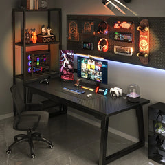 Gaming Desk, Carbon Fiber Computer Desk, Office Home Games, Desktop Desk