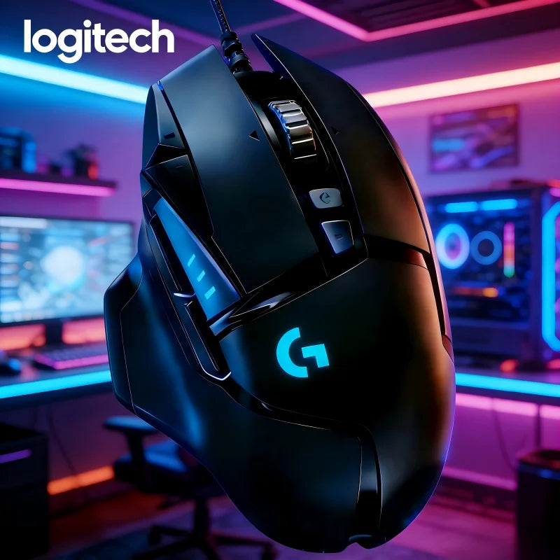 Logitech G402 Programmable Gaming Mouse, Anti-Slip and Sweat-Resistant, High Precision, Essential for PUBG and LOL Beginners