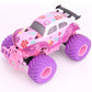Electric climbing pink pickup truck, children's anti-fall stunt remote control toy, perfect Christmas decoration and party gift