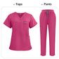 Niaahinn Scrubs Uniforms Sets Nursing High-quality Medical Uniform Wholesale Nurse Hospital Workwear Short Sleeved Top Pants Set
