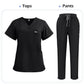 Niaahinn Scrubs Uniforms Sets Nursing High-quality Medical Uniform Wholesale Nurse Hospital Workwear Short Sleeved Top Pants Set