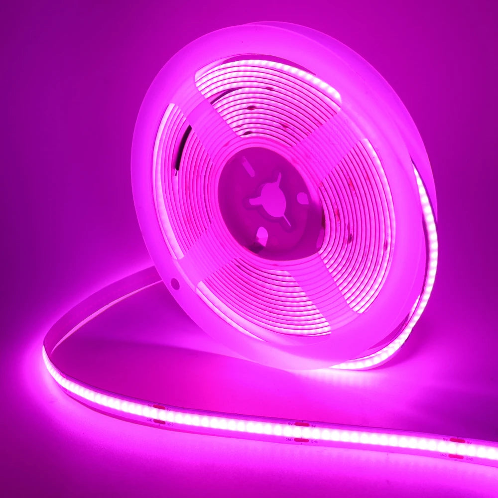 LED Light Strip USB With 3Keys Switch Dimmable DC5V COB 320Leds/m Blue/White/Red/Green Flex Adhesive Tape Night Lighting  3/5M