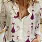 Women's Shirt Fashion Clashing Color Patchwork Shirt Top Temperament Sense Long Sleeve Cat Shirt 2023 Autumn Brand Design Shirt