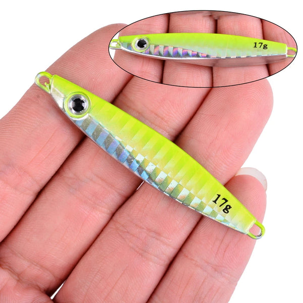 2026 Metal Jig Fishing Lure Weights 7g-40g Trolling Hard Bait Bass Fishing Bait Tackle Trout Jigging Lure Jigs Saltwater Lures