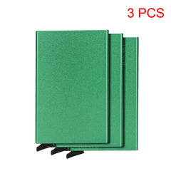 Rfid Smart Wallet Card Holder Metal Thin Slim Men Women Wallets Pop Up Minimalist Wallet Small Black Purse Vallet Walets for Men